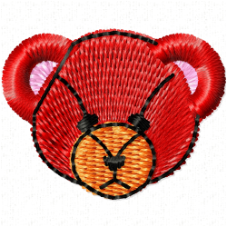 Teddy Embroidery Design 6